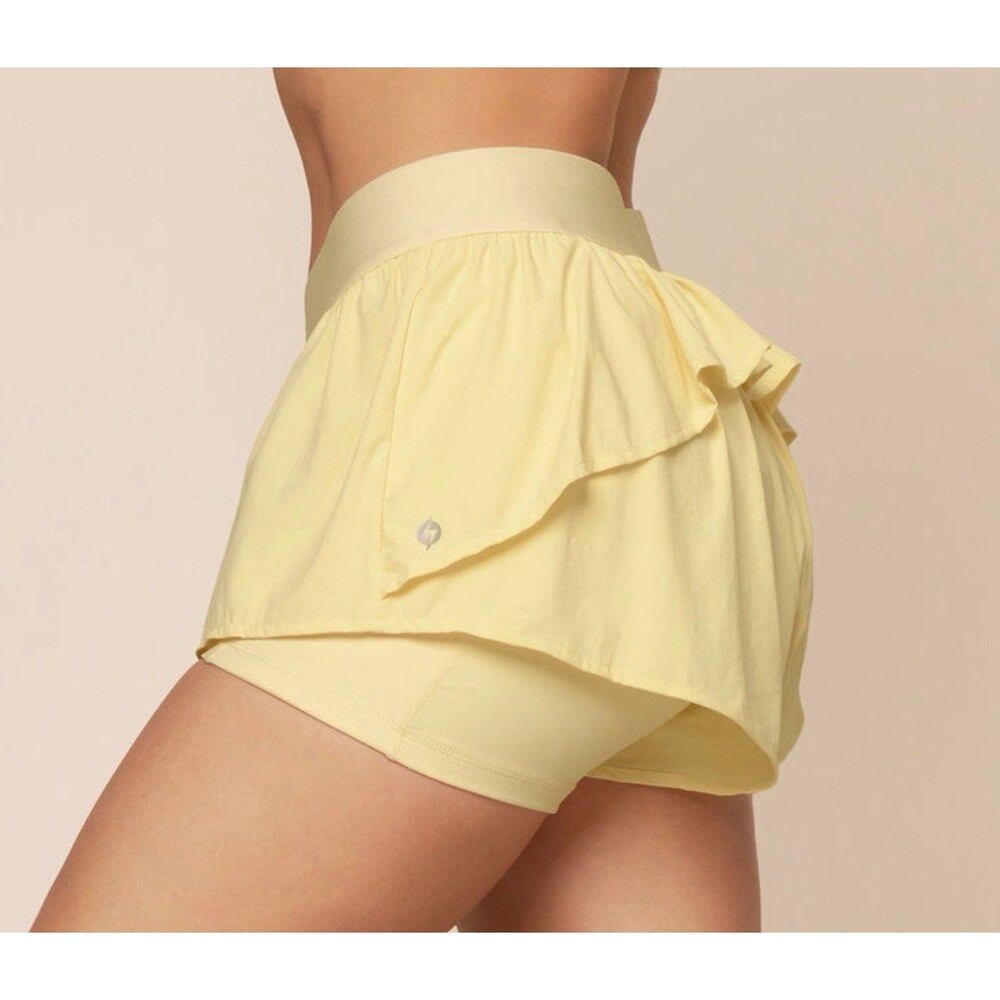 On The Run Ruffle Short Buttercream Popflex - image 1